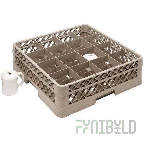 Vollrath TR4DDD-32 19-3/4 Inch Dishwasher Rack Co-Polymer Plastic Beige
