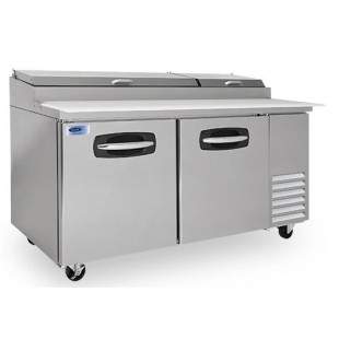 Nor-Lake NLPT67 67 Inch Refrigerated Counter Pizza Prep Table with 9 Pans Nor-Lake NLPT67 67 Inch Refrigerated Counter Pizza Prep Table with 9 Pans