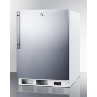 Summit VT65ML7BISSHVADA 23.63 Inch Freezer 3.5 cu ft Built-in or Freestanding White Stainless Steel