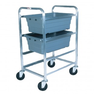 Winholt SS-L-3 27 Inch Lug Cart Mobile Stainless Steel Gusset Legs Polyurethane Casters