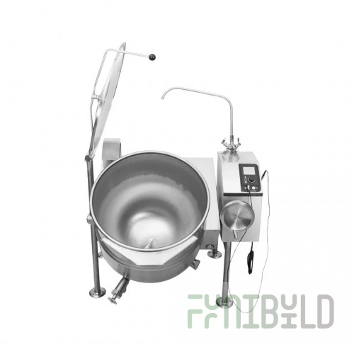 Cleveland KGL40T@QS 40 Gallon Gas Tilting Kettle with 316 Stainless Steel Interior 140000 BTU