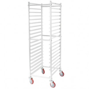 Winholt AL-1820BKD-HD-2LC 21 Inch Mobile Pan Rack Aluminum Heavy Duty Transport Winholt AL-1820BKD-HD-2LC 21 Inch Mobile Pan Rack Aluminum Heavy Duty Transport