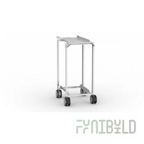 Rational 60.75.388 Transport Trolley Stainless Steel for Combi-Duo and Mobile Racks