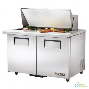 True Refrigeration TSSU-48-18M-B-ADA-HC 48 Inch Stainless Steel Refrigerated Counter 2 Section with Production Changes