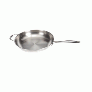 Cooktek 105211 12 Inch Saute Pan Tri-ply Stainless Steel with Aluminum Core