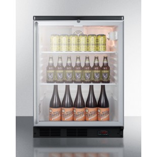 Summit SCR600BGLDTPUBSH 23 Inch Refrigerated Beer and Wine Merchandiser Floor Model Black Summit SCR600BGLDTPUBSH 23 Inch Refrigerated Beer and Wine Merchandiser Floor Model Black