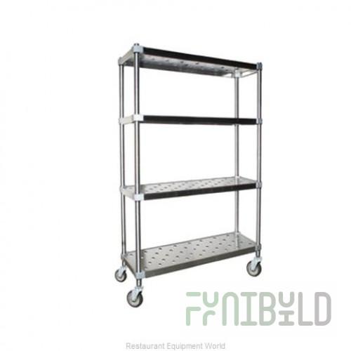 Eagle PR2460VGE14 60 Inch 4-Tier Mobile Pot and Pan Rack Galvanized