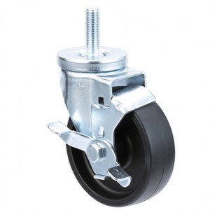 Continental Refrigerator 50205-4 4 Inch Diameter Casters Swivel With Brakes Set of 4