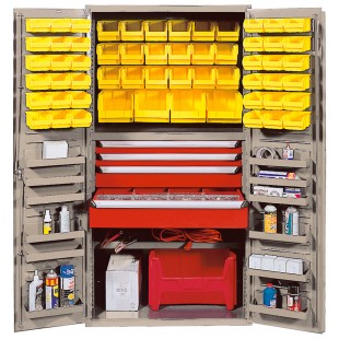 Quantum QSC-BG-3672-4DCL 36 Inch Heavy-Duty Storage Cabinet 800 Lb Capacity