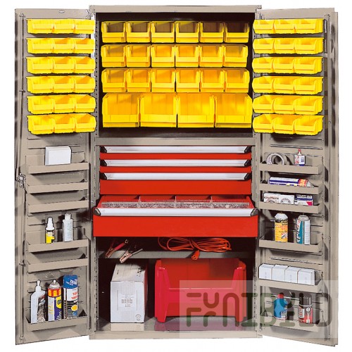 Quantum QSC-BG-3672-4DCL 36 Inch Heavy-Duty Storage Cabinet 800 Lb Capacity