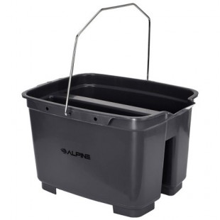 Alpine Industries ALP486-D 19.5 Qt Cleaning Caddy Gray Plastic with Metal Handle Alpine Industries ALP486-D 19.5 Qt Cleaning Caddy Gray Plastic with Metal Handle