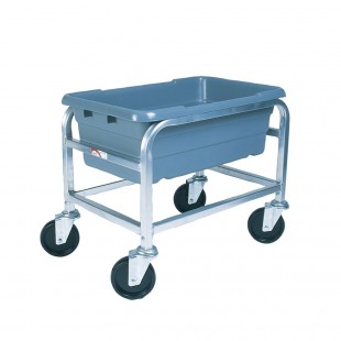 Winholt SS-L-1 25 Inch Lug Cart Mobile with Gusset Legs Stainless Steel