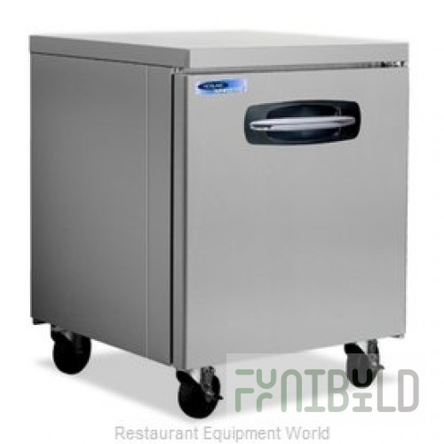 Nor-Lake NLUR27 27 Inch Undercounter Refrigerator 6.7 cu with Solid Door