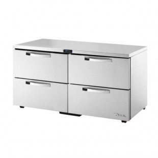 True Refrigeration TUC-60D-4-LP-HC~SPEC3 60 Inch Stainless Steel Refrigerator 2 Section with Drawers True Refrigeration TUC-60D-4-LP-HC~SPEC3 60 Inch Stainless Steel Refrigerator 2 Section with Drawers