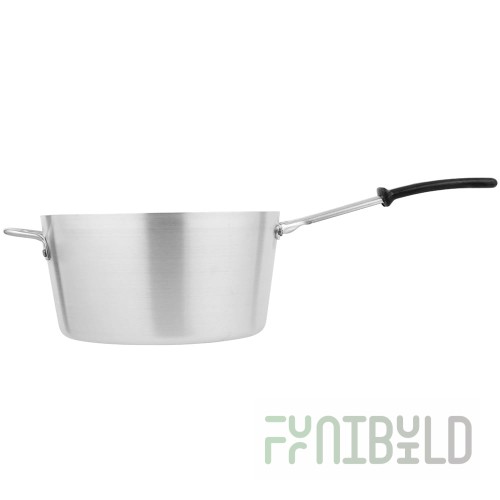 Vollrath 68308 8-1/2 Quart Tapered Sauce Pan Aluminum with Silicone Handle