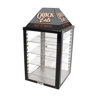 Global Solutions by Nemco GS1400-25-2 18 Inch Heated Food Merchandiser Countertop Acrylic Display Global Solutions by Nemco GS1400-25-2 18 Inch Heated Food Merchandiser Countertop Acrylic Display