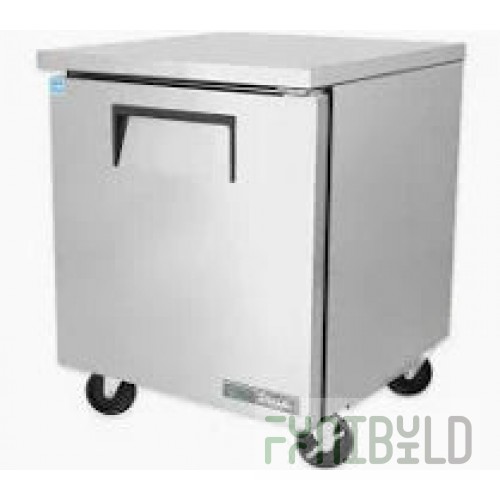 True Refrigeration TUC-27F-LP-HC 27 Inch Freezer Electric Undercounter Stainless Steel with Solid Door