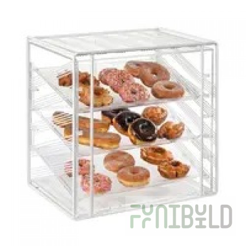 Cal Mil 4112-15 19 Inch Bakery Case 3-tier Hinged Door Acrylic and Metal