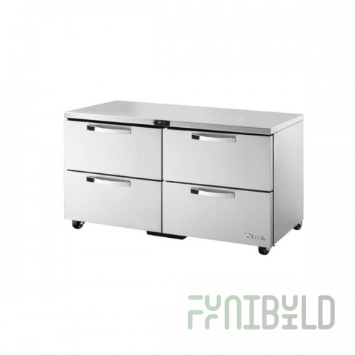 True Refrigeration TUC-60D-4-ADA-HC~SPEC3 60 Inch Undercounter Refrigerator Stainless Steel