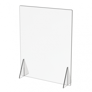 Cal Mil 22137-31NW 31-3/4 Inch Free-Standing Barrier Safety Shield Plastic Clear Cal Mil 22137-31NW 31-3/4 Inch Free-Standing Barrier Safety Shield Plastic Clear