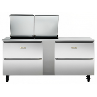 Traulsen UST7218-DD-SB 72 Inch Refrigerated Counter Sandwich Unit with Drawers Traulsen UST7218-DD-SB 72 Inch Refrigerated Counter Sandwich Unit with Drawers