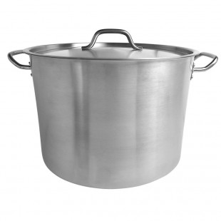 Thunder Group SLSPS4040 40 Qt Stock Pot with Lid Stainless Steel Heavy Duty