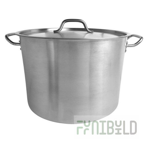 Thunder Group SLSPS4040 40 Qt Stock Pot with Lid Stainless Steel Heavy Duty