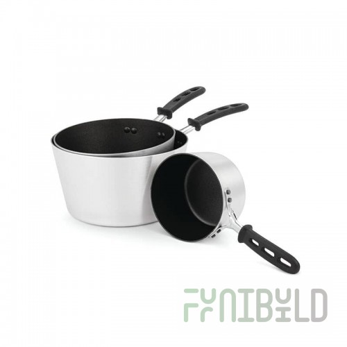 Vollrath 69301 1-1/2 Quart Tapered Sauce Pan Aluminum with Non-Stick Interior