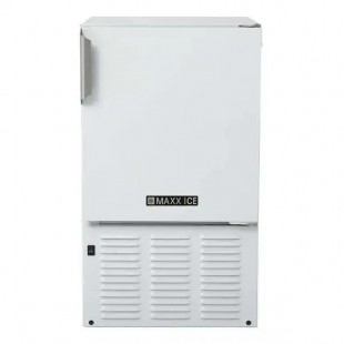 Maxximum MMAR25W Air-cooled Ice Maker with Bin Crescent Cube Free-standing 25 Lb/Day Maxximum MMAR25W Air-cooled Ice Maker with Bin Crescent Cube Free-standing 25 Lb/Day