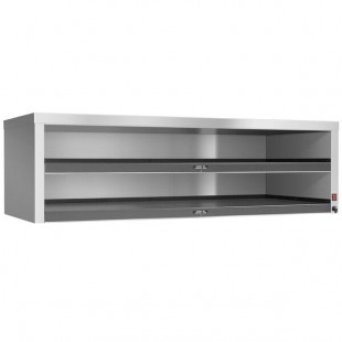 Hatco PSH-55D 54 Inch Electric Heated Shelf Unit Dual Shelves Stainless Steel with Base Heat
