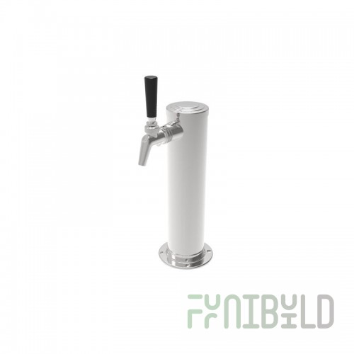 Perlick 858 630SS Chrome Air Cooled Draft Beer Dispenser with 1 Faucet