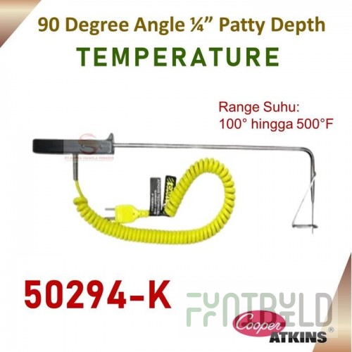 Cooper Atkins 50294-K Patty Probe 1/4 Inch Depth Rounded Tip Ultem Handle