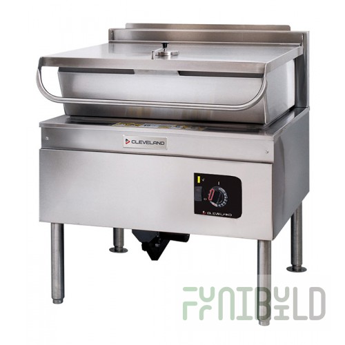 Cleveland SGL40TR@QS 48 Inch gas Tilting Skillet Stainless Steel with Hydraulic Tilt 130000 BTU