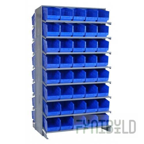 Quantum QPRD-204_BLUE Pick Rack Sloped Double-sided