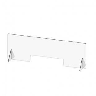 Cal Mil 22168-31 31 Inch Register Shield Clear Plastic with Point Of Service Window Cal Mil 22168-31 31 Inch Register Shield Clear Plastic with Point Of Service Window