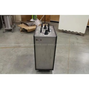 APW Wyott HML2-5 24 Inch Heated Dish Dispenser Mobile Stainless Steel with 2 Tubes APW Wyott HML2-5 24 Inch Heated Dish Dispenser Mobile Stainless Steel with 2 Tubes