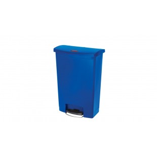 Rubbermaid Commercial Products 1883597 22-7/16 Inch Slim Jim Utility Container Blue Plastic with Hinged Lid Rubbermaid Commercial Products 1883597 22-7/16 Inch Slim Jim Utility Container Blue Plastic with Hinged Lid