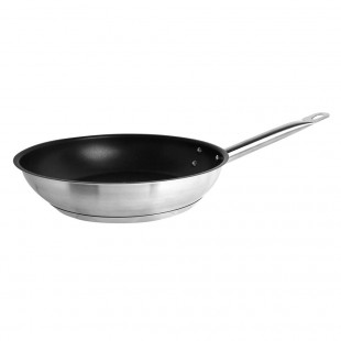 Thunder Group SLSFP4109 9-1/2 Inch Fry Pan Non-Stick Stainless Steel with Handle