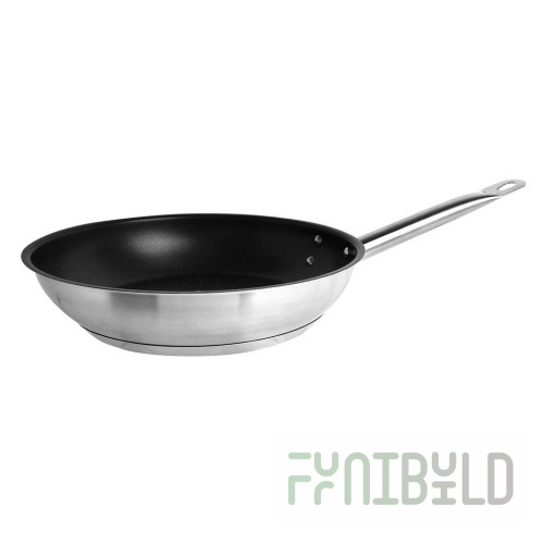 Thunder Group SLSFP4109 9-1/2 Inch Fry Pan Non-Stick Stainless Steel with Handle