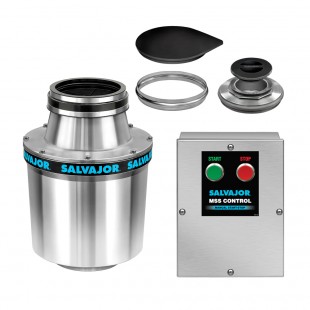Salvajor 500-SA-MSS-P Disposer Assembly 5 Hp With Sink Collar And Stopper