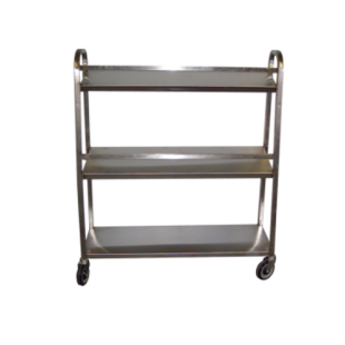 Winholt SSIC-1544-3S 44 Inch Icing Cart 3-Tier Stainless Steel Open Base
