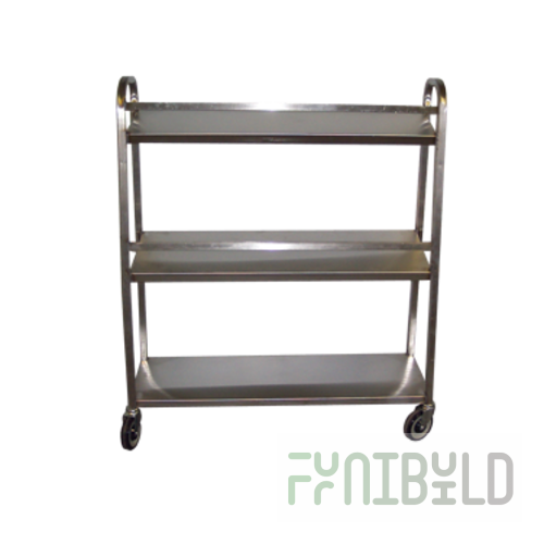 Winholt SSIC-1544-3S 44 Inch Icing Cart 3-Tier Stainless Steel Open Base
