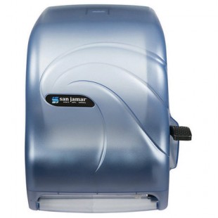 San Jamar T1190TBL 12-15/16 Inch Oceans Paper Towel Dispenser Manual Blue Plastic