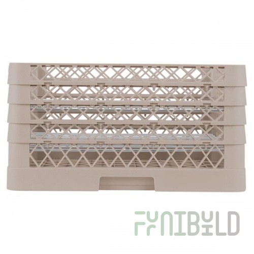 Vollrath PM2209-4-44 7 to 8-3/4 Inch Plate Crate Dishwasher Rack with Extenders and Dividers