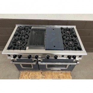 Wolf R484CG 48 Inch Gas Range with 4 Burners Griddle CharGrill and Double Ovens Wolf R484CG 48 Inch Gas Range with 4 Burners Griddle CharGrill and Double Ovens