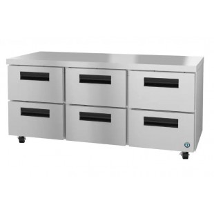 Hoshizaki UR72A-D6 72 Inch Undercounter Refrigerator with 21.25 cu ft 6 Drawers