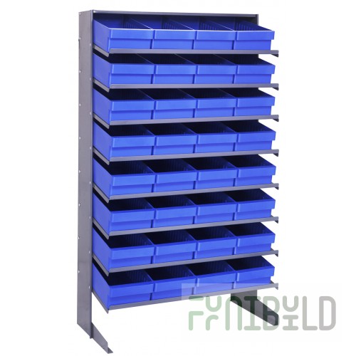 Quantum QPRS-606_BLUE Pick Rack Sloped Single-sided