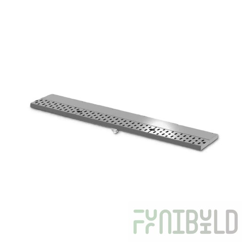 Perlick DRD45-O Stainless Steel 45° Outside Drink Rail Drainer Corner Filler