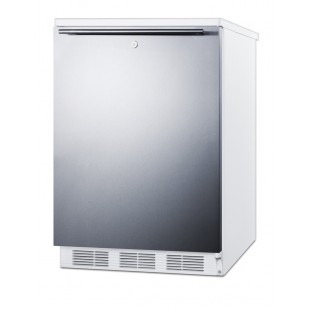 Summit FF7LWSSHH 24 Inch Undercounter Refrigerator Electric One Section with Lock Summit FF7LWSSHH 24 Inch Undercounter Refrigerator Electric One Section with Lock