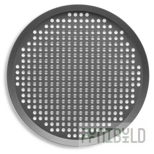Vollrath PC13XPHC 13 Inch Extra Perforated Aluminum Pizza Pan with Hard Coat Anodized Finish
